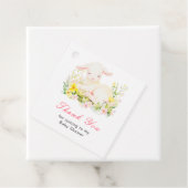 Étiquettes Cadeau Spring Lamb Baby Shower (En situation)