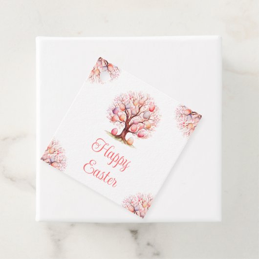 Étiquettes Cadeau Spring Tree Easter Egg Hunt (En situation)