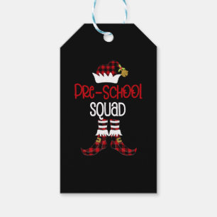 Étiquettes-cadeau Squad Elf Teacher Student Cut