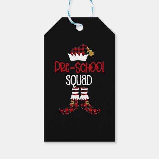 Étiquettes-cadeau Squad Elf Teacher Student Cut (Devant)