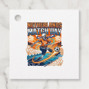 Étiquettes Cadeau Squelette de frappeur de jour de match des Pays-Ba