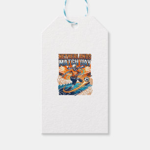 Étiquettes-cadeau Squelette de frappeur de jour de match des Pays-Ba