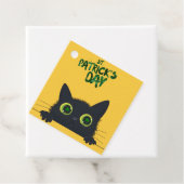 Étiquettes Cadeau St. Patrick's Day Chat drôle (En situation)