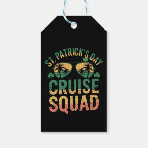 Étiquettes-cadeau St Patrick's Day Cruise Squad Amusant Famille Matc