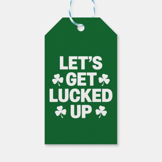 Étiquettes-cadeau St Patrick's Day Faisons chanceler Irlandais Clove (Dos)