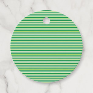 Étiquettes Cadeau St. Patrick's Day Green Stripes Motif-54608