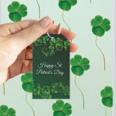 Étiquettes-cadeau St. Patrick's Day Green Vine Shamrock Irish Party