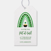 Étiquettes-cadeau St. Patrick's Day Pot of Gold Boho Rainbow (Devant)