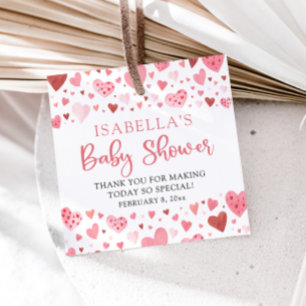 Étiquettes Cadeau St-Valentin Rose Rouge Un Petit Chéri Baby Shower