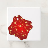 Étiquettes Cadeau Star Adored Ruby Motif rouge (En situation)