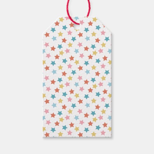 Étiquettes-cadeau Star Confetti (Rétro) (Devant)