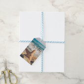 Étiquettes-cadeau Starfish sur une plage de sable Photo Anniversaire (Avec de laficelle)