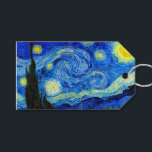 Étiquettes-cadeau Starry Night by Van Gogh Art<br><div class="desc">Vincent van Gogh - Starry Night peint à St Remy,  France en 1889. Balises de cadeaux personnalisables pour toute occasion.</div>
