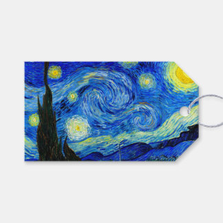 Étiquettes-cadeau Starry Night by Van Gogh Art
