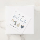 Étiquettes Cadeau Station de ski d'hiver Bachelorette personnalisée (En situation)