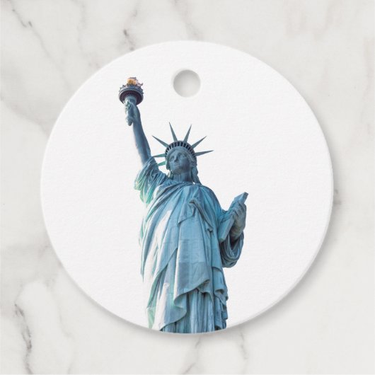 Étiquettes Cadeau Statue de la liberté (Devant)