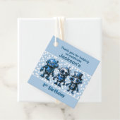 Étiquettes Cadeau Steampunk Robot Thème 3ème anniversaire Merci (En situation)