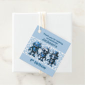 Étiquettes Cadeau Steampunk Robot Thème 4ème anniversaire Merci (En situation)