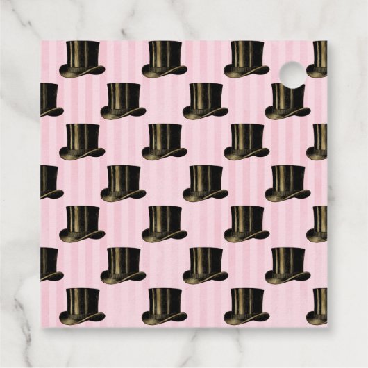 Étiquettes Cadeau Steampunk rose et or (Dos)