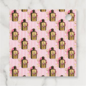 Étiquettes Cadeau Steampunk rose et or (Dos)