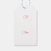 Étiquettes-cadeau Steampunk Two Hearts Noël  (Dos)