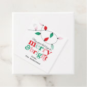 Étiquettes Cadeau Sticker Joyeux Lumières (En situation)