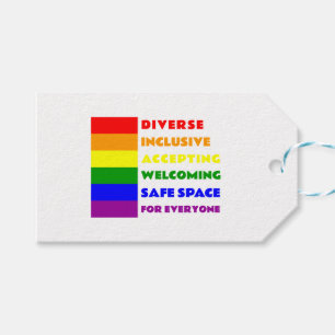 Étiquettes-cadeau Sticker pour espace sécurisé LGBTQ+