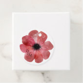 Étiquettes Cadeau Sticker rond classique en papier de tissus (En situation)