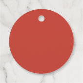 Étiquettes Cadeau Sticker rond classique en papier de tissus (Dos)