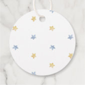 Étiquettes Cadeau Sticker rond du Baby shower spatial (Dos)