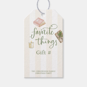 Étiquettes-cadeau Stickers d'échange de cadeaux Chose préférée