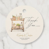 Étiquettes Cadeau Stock Le Bar Panier Couples Douche (Dos)