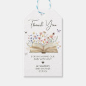 Étiquettes-cadeau Storybook Nouveau chapitre Commencer les balises d (Devant)