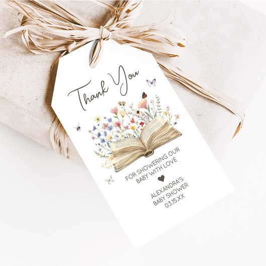 Étiquettes-cadeau Storybook Nouveau chapitre Commencer les balises d