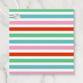 Étiquettes Cadeau Stripe pattern | Colorful Christmas Cheer (Devant)