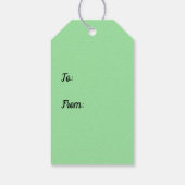 Étiquettes-cadeau Strut Peacock (Dos)