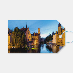 Étiquettes-cadeau Stupéfaction ! Bruges médiéval - pro photo