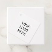 ÉTIQUETTES CADEAU STYLE DE TEXTE MINIMAL SIMPLE LOGO D'AFFAIRES FAVO (En situation)