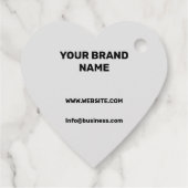 ÉTIQUETTES CADEAU STYLE DE TEXTE MINIMAL SIMPLE LOGO D'AFFAIRES FAVO (Dos)