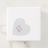 ÉTIQUETTES CADEAU STYLE DE TEXTE MINIMAL SIMPLE LOGO D'AFFAIRES FAVO (En situation)