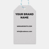 ÉTIQUETTES-CADEAU STYLE DE TEXTE MINIMAL SIMPLE LOGO D'AFFAIRES FAVO (Dos)