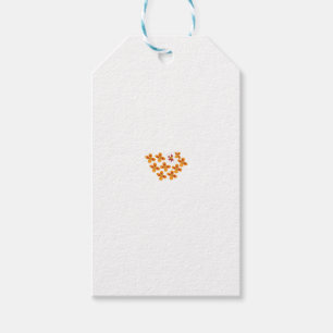 Étiquettes-cadeau Style Décoratif, Orange Terne, Rouge Cornell