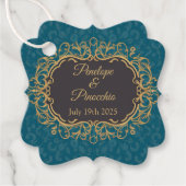 Étiquettes Cadeau Style élégant mariage Regencycore (Devant)