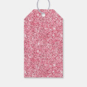 Étiquettes-cadeau Style Girly Rose Or Blanc Zèbre (Dos)