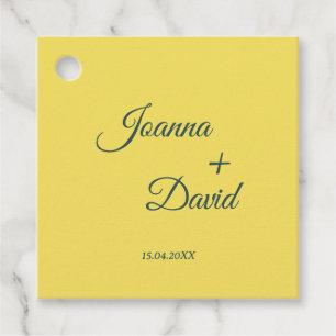 Étiquettes Cadeau Style minimaliste Mariage de police de calligrap