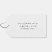 Étiquettes-cadeau Style moderne et modifiable Texte Or & Grilles (Dos (Horizontal))