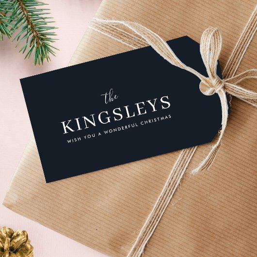 Étiquettes-cadeau Style moderne moderne moderne et moderne Gras Typo