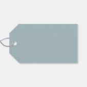 Étiquettes-cadeau Style moderne Nom de recherche | gris bleu (Dos (Horizontal))