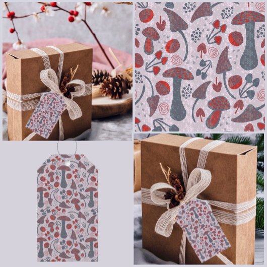 Étiquettes-cadeau Style Motif d'automne unique