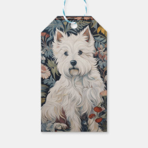 Étiquettes-cadeau Style Tapisserie West Highland White Terrier